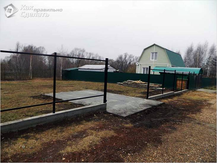 Забор из поликарбоната своими руками