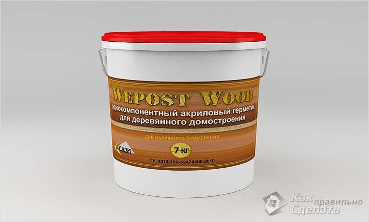 Заделка швов в деревянных домах