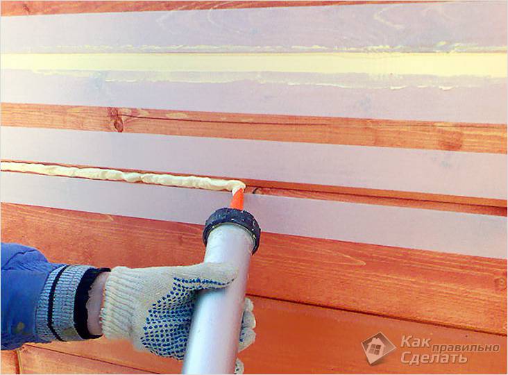 Заделка швов в деревянных домах