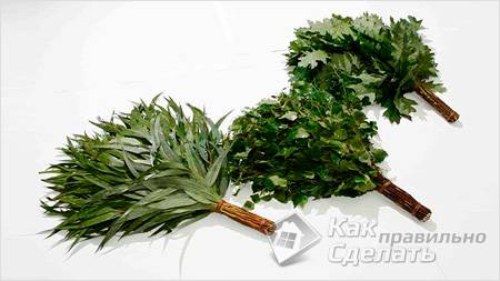 Заготовка веников для бани