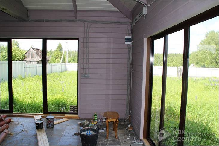 Закрытая беседка своими руками