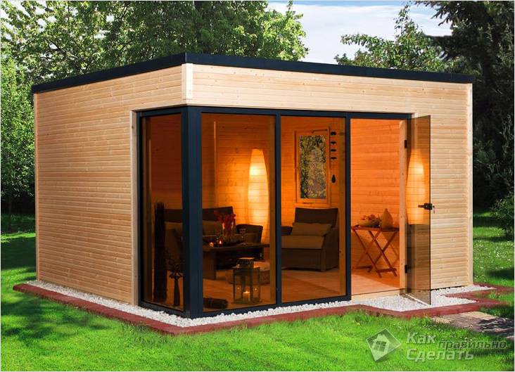 Закрытая беседка своими руками