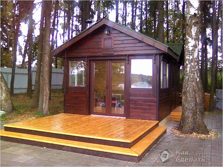 Закрытая беседка своими руками
