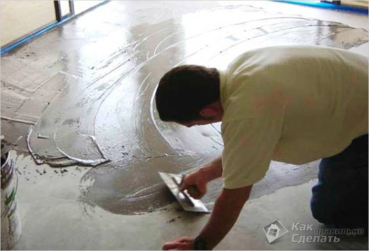 Жидкий пол своими руками