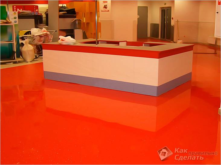 Жидкий пол своими руками