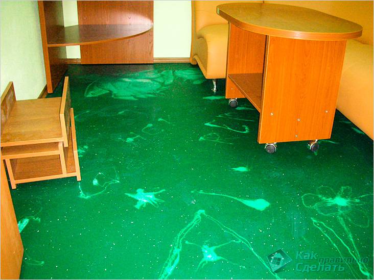 Жидкий пол своими руками