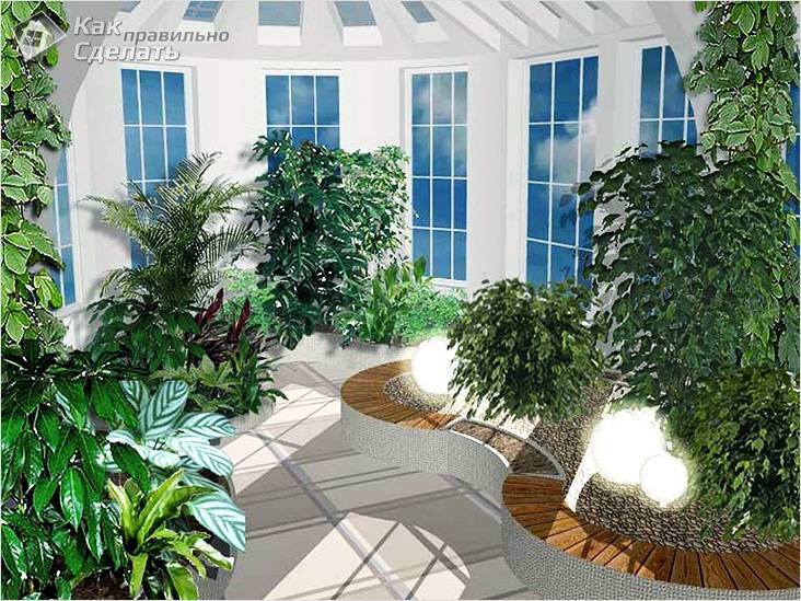 Зимний сад в частном доме своими руками