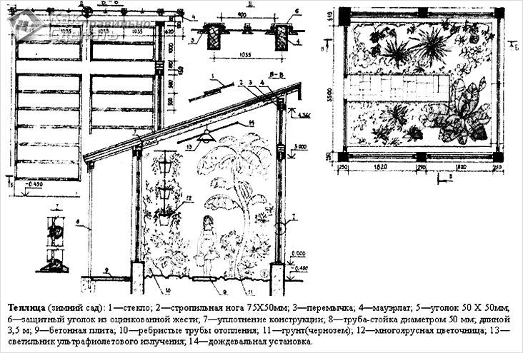 Зимний сад в частном доме своими руками