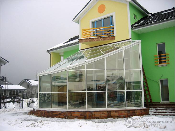 Зимний сад в частном доме своими руками