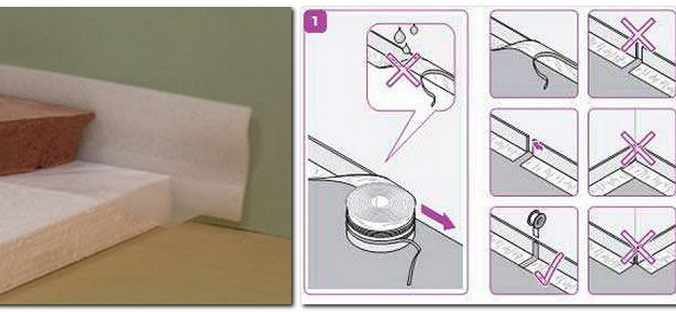 Демпферна стрічка для стяжки
