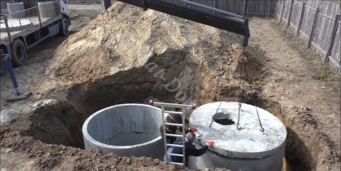 Септик своїми руками з бетонних кілець
