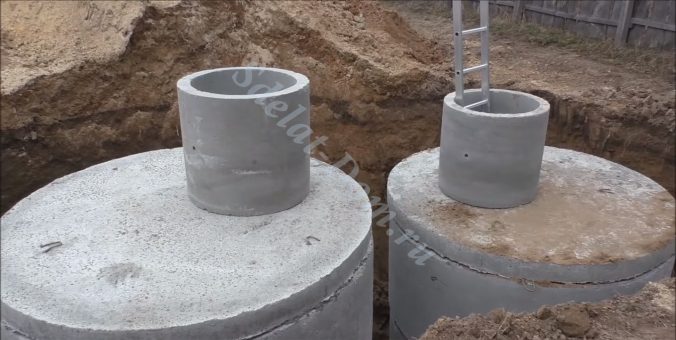Септик своїми руками з бетонних кілець