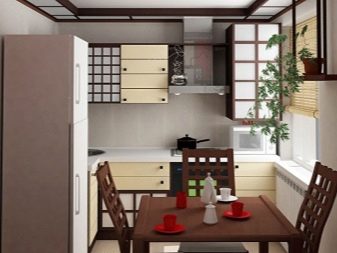 Кутові малогабаритні кухні (103 фото): варіанти дизайну кухонь для невеликих квартир, нюанси розміщення кухонного гарнітура і холодильника