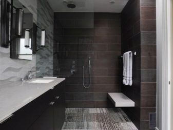 Плитка під дерево у ванній (56 фото): настінна керамічна плитка в ванній кімнаті, дизайн світлої плитки на стінах і на підлозі, інші варіанти