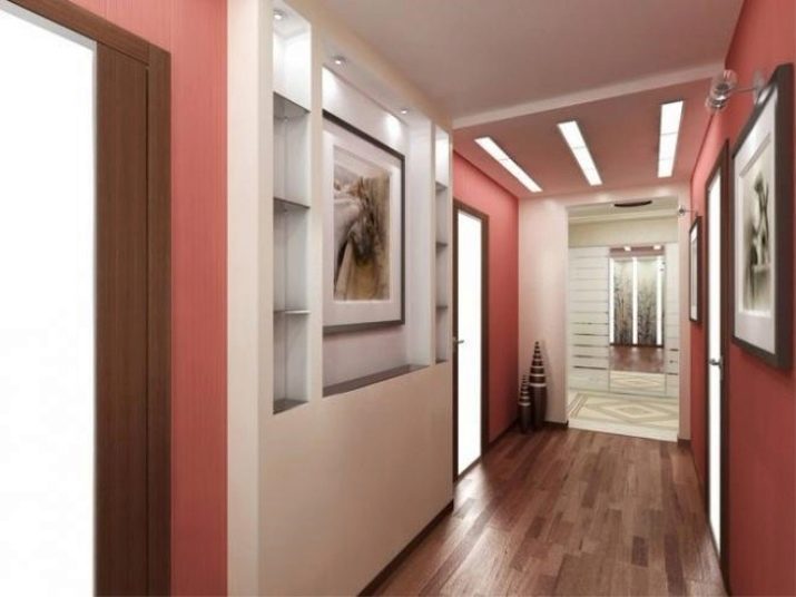 Шпалери в коридор, передпокій (121 фото): дизайн шпалер, вибір в передпокій з темними і світлими дверима, миються сірі і смугасті, білі і зелені шпалери в інтер’єрі