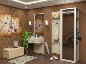 Шпалери в коридор, передпокій (121 фото): дизайн шпалер, вибір в передпокій з темними і світлими дверима, миються сірі і смугасті, білі і зелені шпалери в інтер’єрі