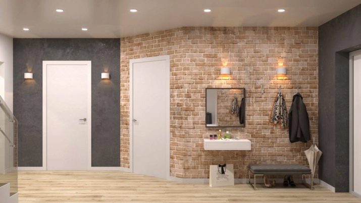 Шпалери в коридор, передпокій (121 фото): дизайн шпалер, вибір в передпокій з темними і світлими дверима, миються сірі і смугасті, білі і зелені шпалери в інтер’єрі