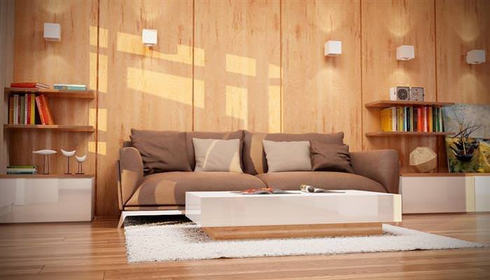 фанера в інтерєрі