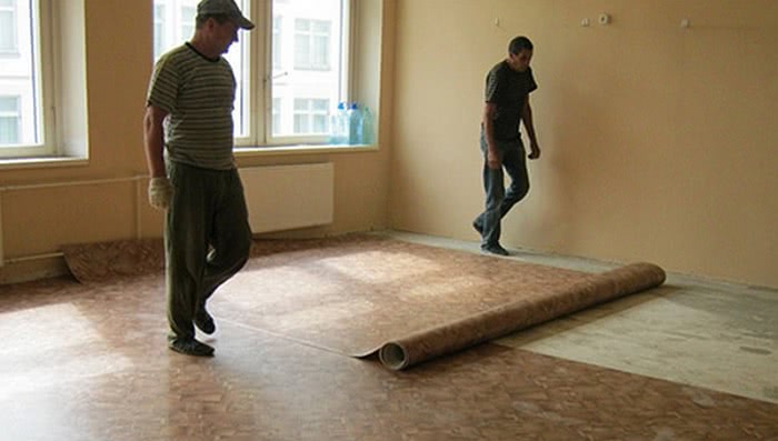 Укладка линолеума своими руками: технология и пошаговая инструкция