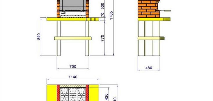 Як зробити мангал з цегли