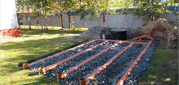 Поле фільтрації для септика Поле фільтрації для септика