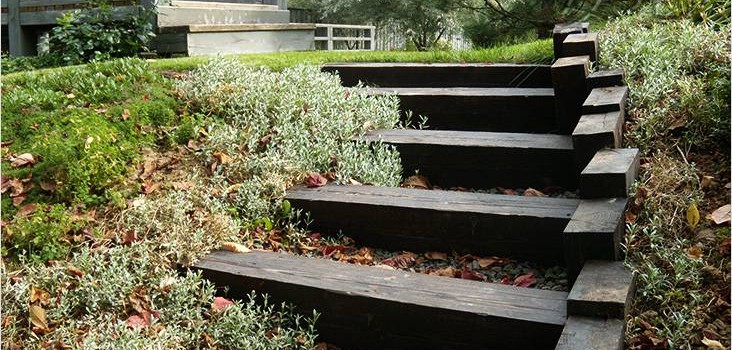 Садові сходи — варіанти і технологія виготовлення