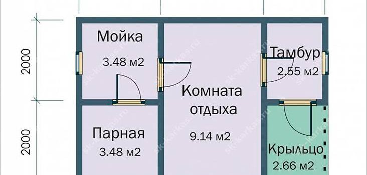 Щитова лазня своїми руками