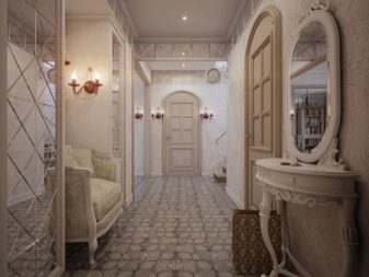 Вітальня в стилі прованс (74 фото): інтер’єр коридору в білих і інших тонах, дизайн шаф-купе та інших меблів у стилі прованс