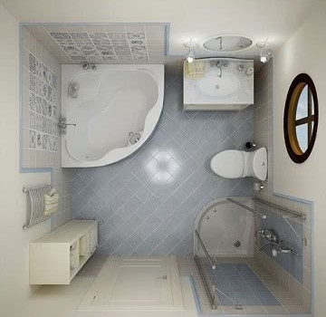 Планування ванної кімнати поєднаної з туалетом Планування ванної кімнати поєднаної з туалетом
